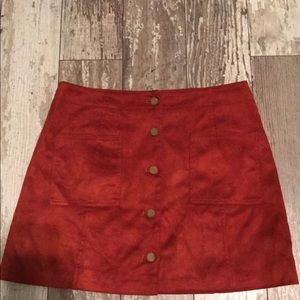 Forever 21 velvet skirt